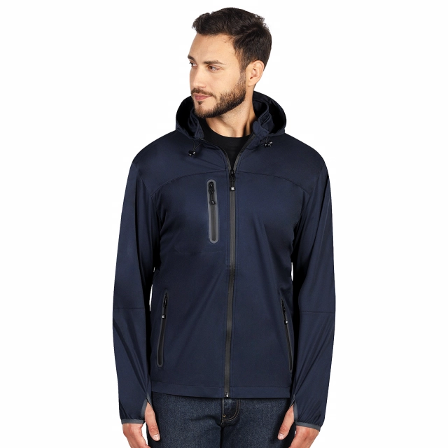 RIDER, softshell jakna sa kapuljačom, plava S
