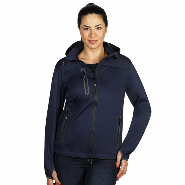 RIDER WOMEN, ženska softshell jakna sa kapuljačom, plava L