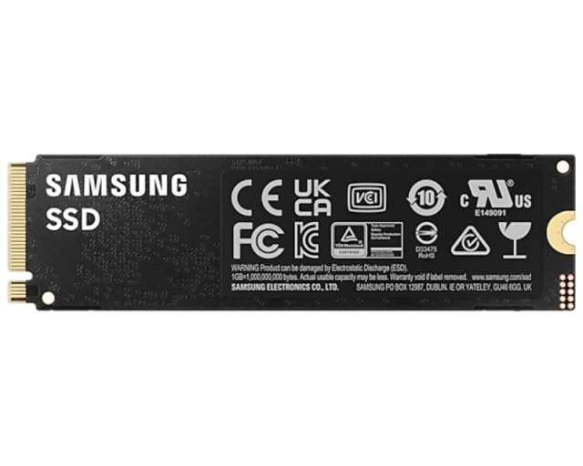 SAMSUNG 1TB M.2 NVMe MZ-V9P1T0BW 990 Pro Series SSD  second image