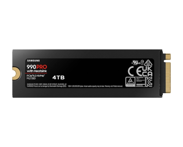 SAMSUNG 4TB M.2 NVMe  MZ-V9P4T0CW 990 Pro Series Heatsink SSD  second image