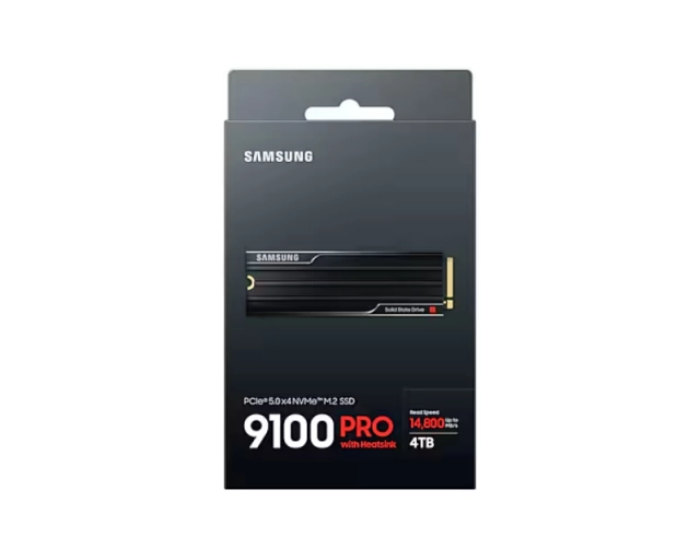 SAMSUNG 4TB M.2 NVMe MZ-VAP4T0CW 9100 Pro Heatsink Series 