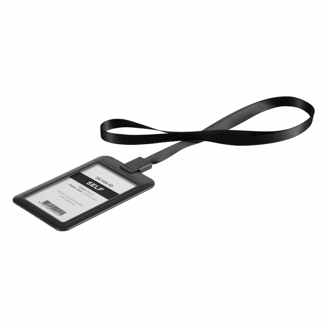 SELF, trakica sa držačem identifikacione kartice crni