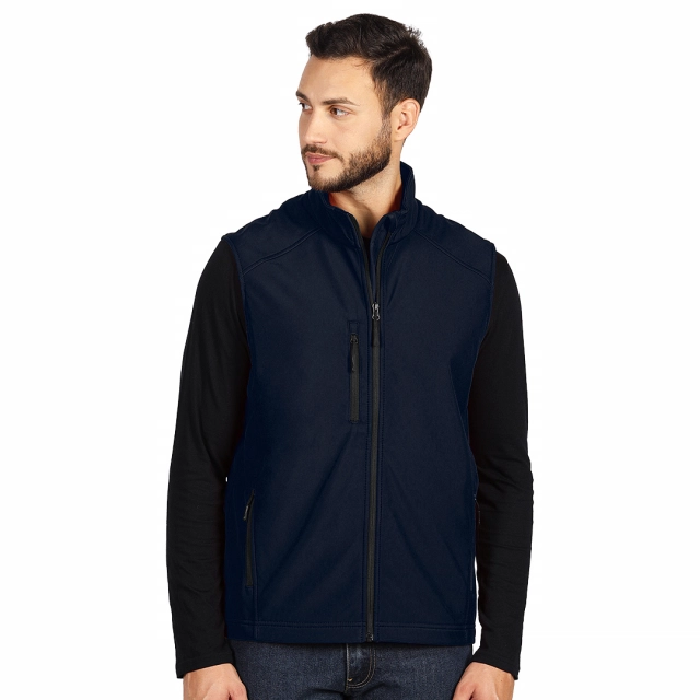 SKIPPER VEST, softshell prsluk, plavi XL