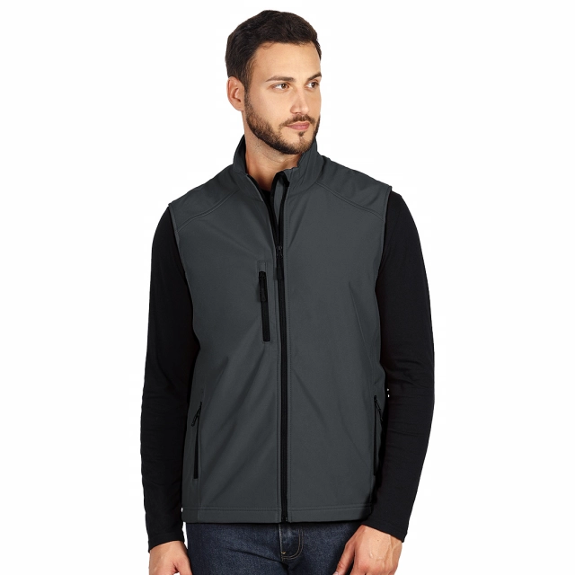 SKIPPER VEST, softshell prsluk, tamno sivi 3XL