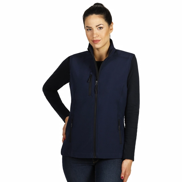 SKIPPER VEST WOMEN, ženski softshell prsluk, plavi M