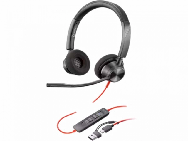 Slušalice HP Poly BW 3320 Stereo -M USB-C HS +USB-C/A/8X220AA/crna