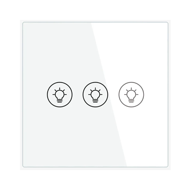 SMART ZIGBEE MOES DIMER PREKIDAC EU SA 3 PREKIDACA BELI ZS-SR-EUD3-WH-MS