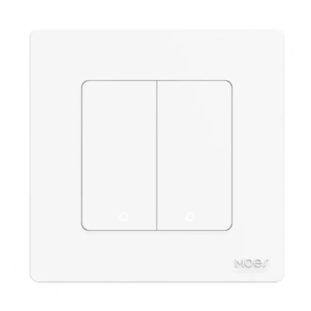 SMART ZIGBEE MOES DIMER PREKIDAC SA 2 PREKIDACA BELI ZS-SR-EUD2-WH-MS