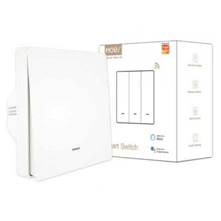 SMART ZIGBEE MOES PAMETNI PREKIDAC EU BELI ZS-B-EU1-WH-MS