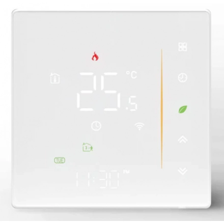 SMART ZIGBEE MOES PAMETNI TERMOSTAT ZA ELEKTROKOTAO BELI ZHT-006-GB-WH-MS