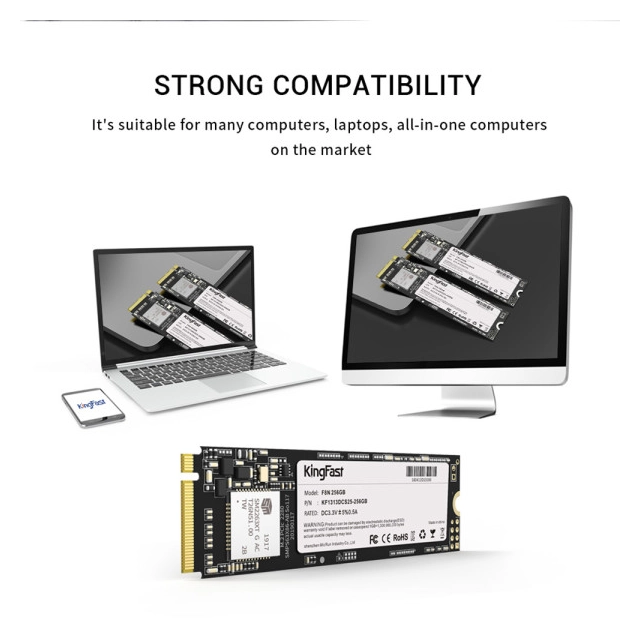 SSD M.2 NVMe 256GB Kingfast F8N, up to 2100/1700Mbs KF1313DCS25BY-256
