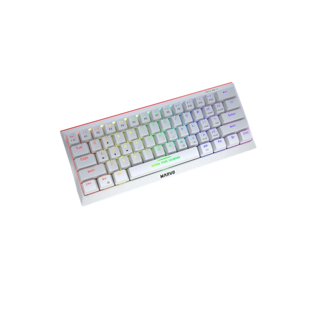 TASTATURA USB MARVO HECATE 61R KG962G WH EN-R BELA CRVENI SVICEVI