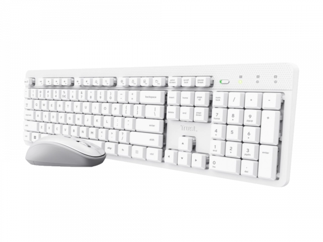 Tastatura+miš TRUST ODY II bežicna /US/bela