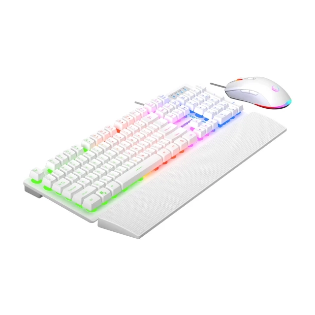 Tastatura+miš žični set Rampage KM-RX7 FORTUNA V2 beli 42578 second image