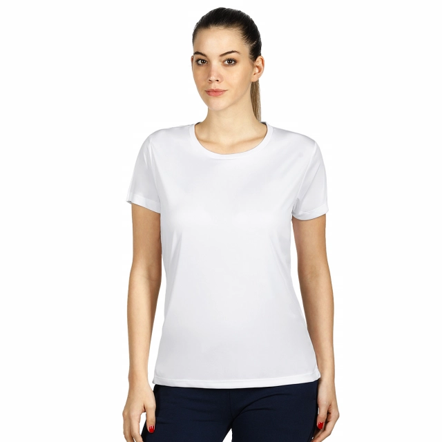 TEE LADY, ženska sportska majica kratkih rukava, 100 g/m2, bela L