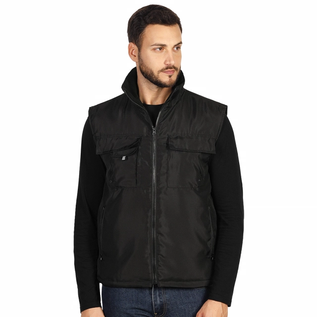 TEN VEST, radni prsluk, crni XS