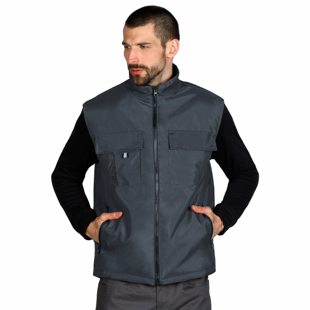 TEN VEST, radni prsluk, tamno sivi M