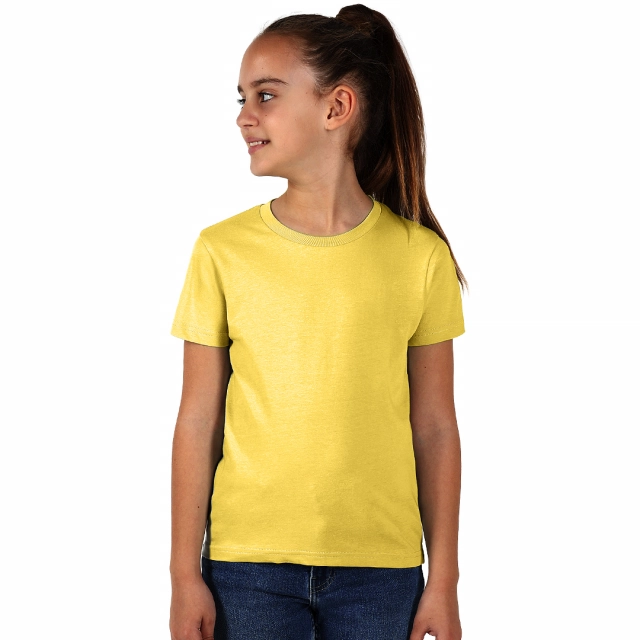 TERRA KID, dečja majica od organskog češljanog pamuka, 150g/m2, svetlo žuta 06