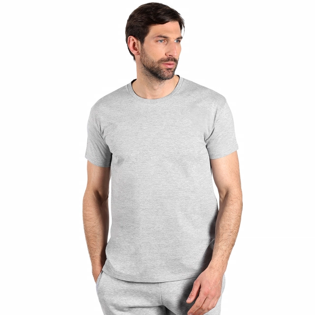 TERRA MEN, majica od organskog češljanog pamuka, 150g/m2, pepeljasta 3XL
