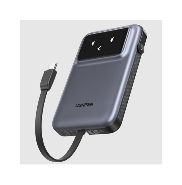 UGREEN 10000mAh Power Bank with Built-in Cable PB511