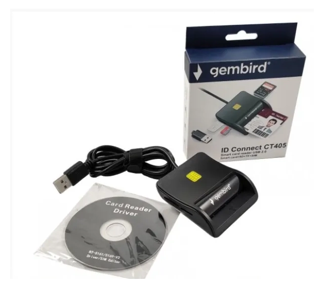 USB Smart Card Reader Gembird CRDR-CT405 Licna karta/saobracajna/sd/tf/sim