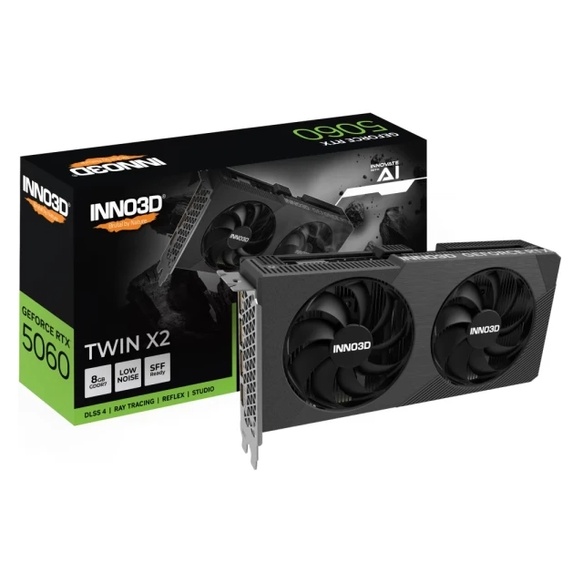 VGA Inno3D RTX 5060 8GB Twin X2 GDDR7, N50602-08D7-195071N