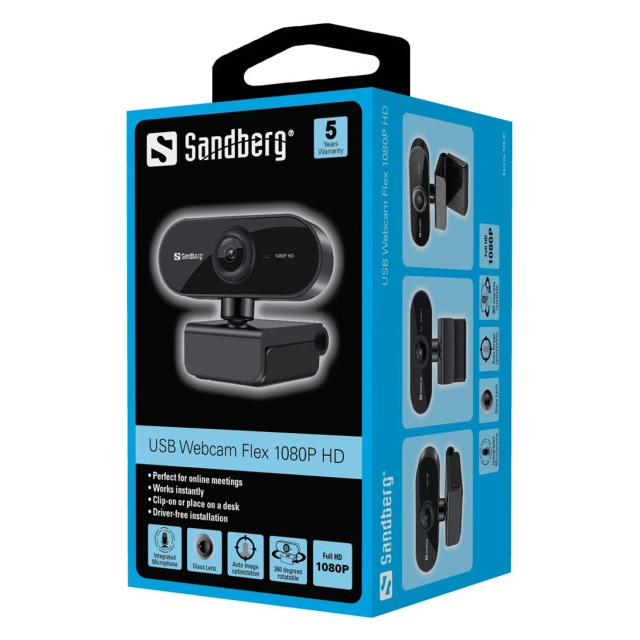 WEB kamera Sandberg USB Webcam Flex 1080p HD 133-97 second image