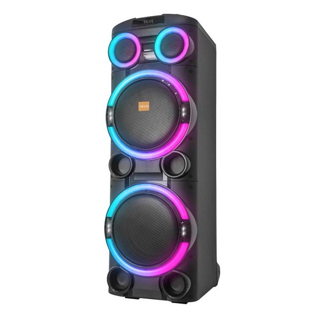 Zvucnik Mikado MD-104KP 200W, 12V 14000mAh USB, Bluetooth, micro SD crni