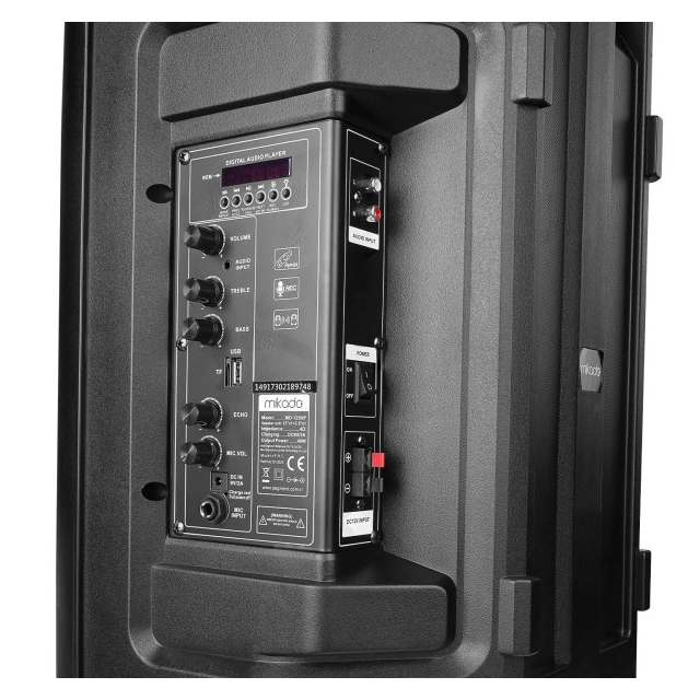 Zvucnik Mikado MD-125KP 40W USB, Bluetooth, micro SD crni second image